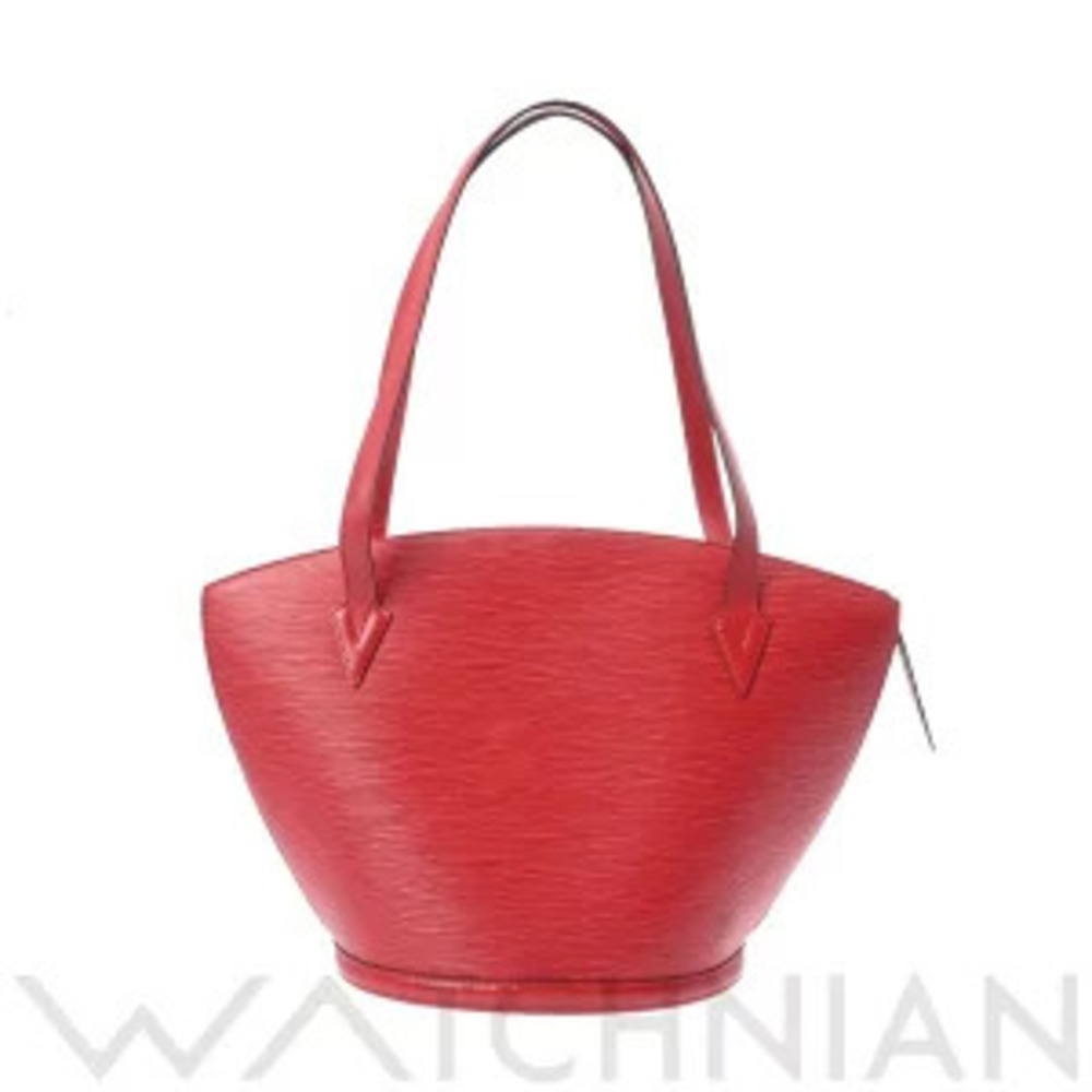 Louis Vuitton Epi Saint Jacques Shopping Bag Castilian Red Leather Shoulder